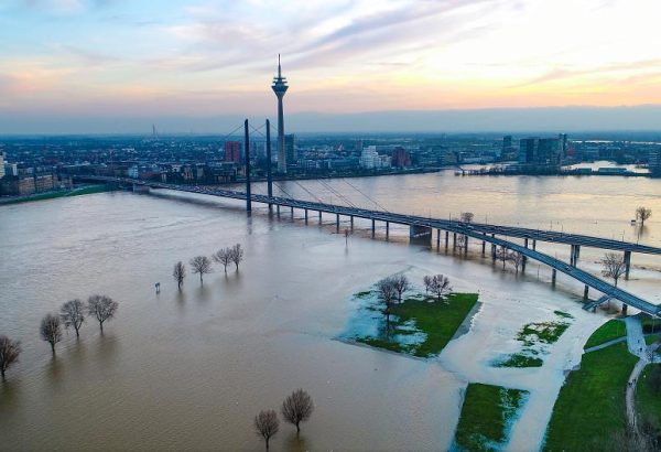 Rheinhochwasser in Düsseldorf_Copyright Andreas Krebs